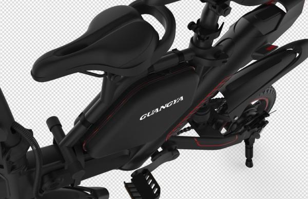 Two Wheel Adult Folding Electric Bike 350W 25KM / H Economic For Travel