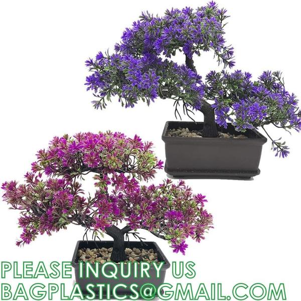 Artificial Bonsai Tree Juniper Faux Plants Indoor Fake Plants Decor with Ceramic Pots for Home Table Office Desk