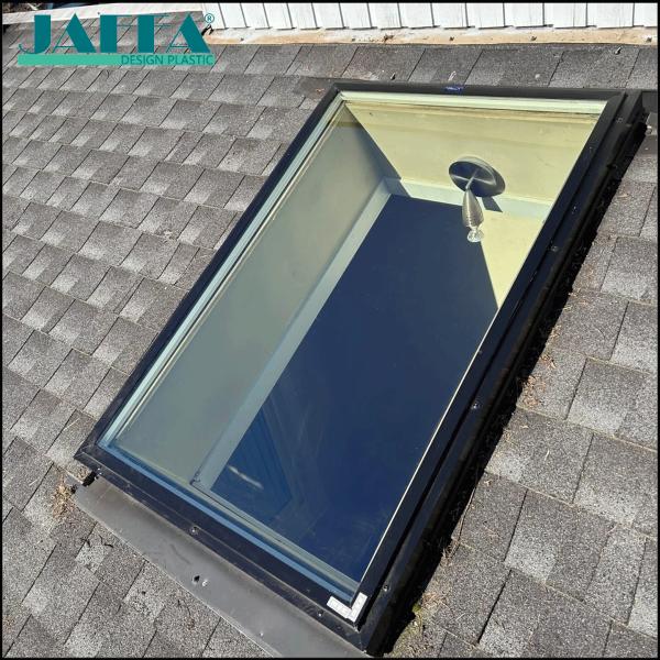 Custom Roof Acrylic Skylight, Villa Sloped Roof Lighting Window, Fixed/Opening View Skylight for Attic/Patio
