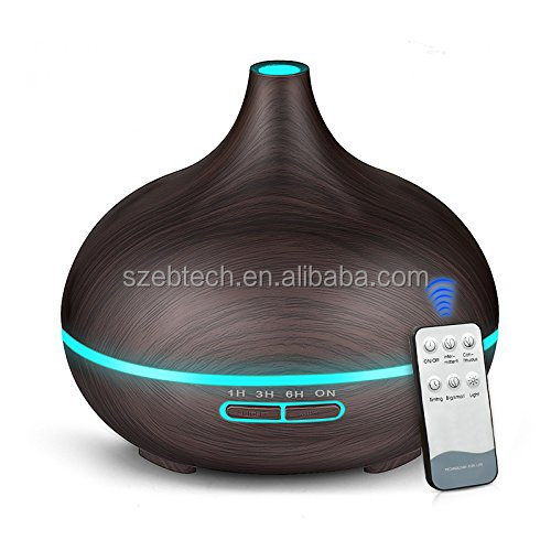 Hot Style Products Eco-friendly Air Freshener Device Wood Grain 300ml Smart Ultrasonic Mist Air Humidifier for Home