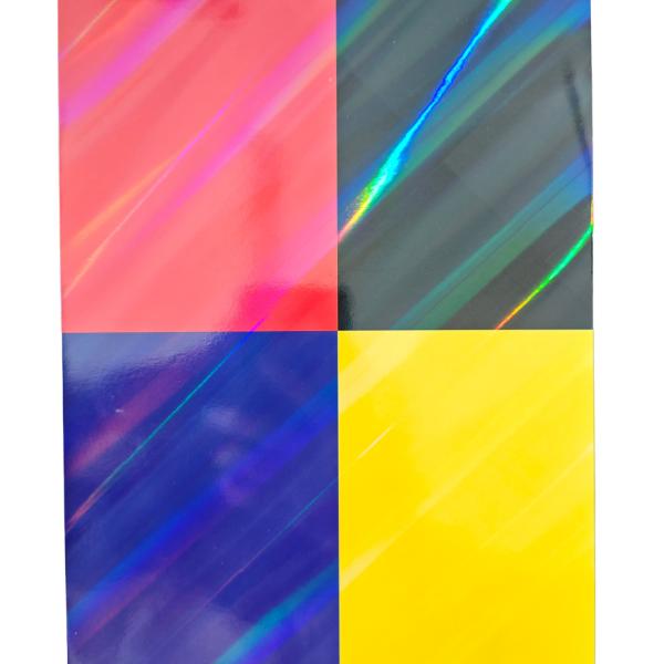 Rollo de película de laminación holográfica térmica en caliente BOPP PET para embalaje de manualidades y regalos