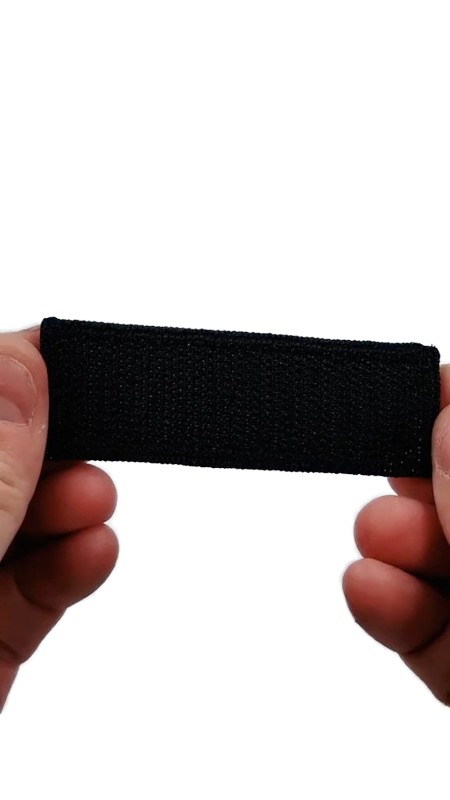 Customizable Black Rectangle Text Hook Patch Quick Release Embroidered Designs Featuring Flower and Heart Shapes