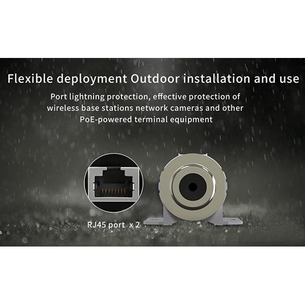 Procet Outdoor Rj45 Lan Surge Protector Ethernet Lightning Protection