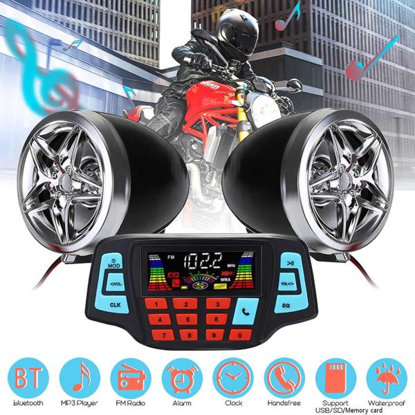 OEM ODM DC12V Motorcycle MP3 Player 2*15W Power Waterproof