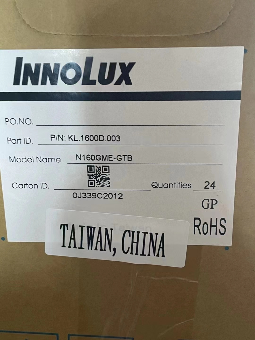 16-дюймовый N160GME-GTB Innolux Pad ноутбук дисплей LCD экран 2560x1600 пикселей 188PPI 40PIN