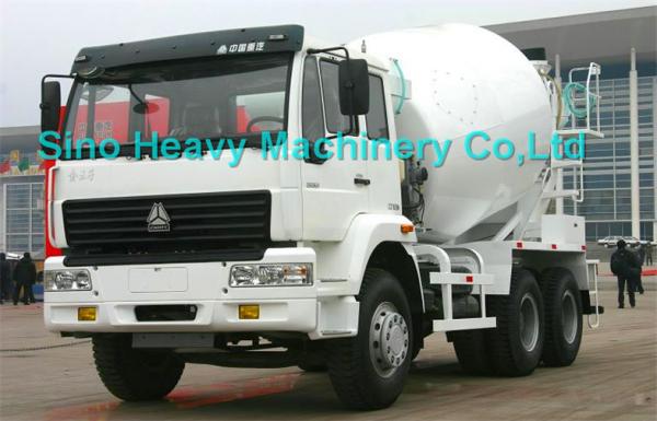 Sinotruk SWZ 340hp Concrete Mixer Trucks 10cbm , 8X4 Manual Truck Mixer