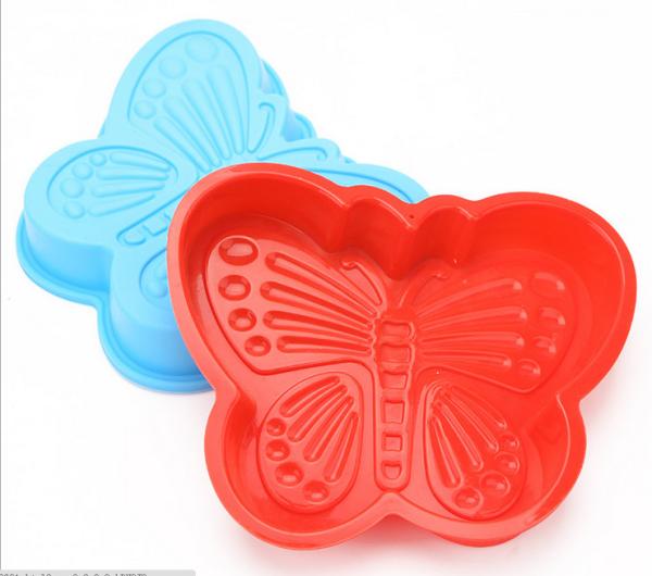 Non - Stick Silicone Butterfly Cake Mould Animal Shape Bake Evenly For Candy Chocolate