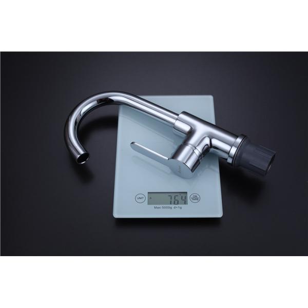 Brass Kitchen Sink Faucet Mixer Chrome Plated Contemporary Ceramic Valve Core