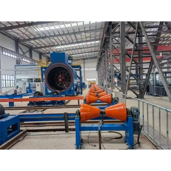 3LPE Coating Pipe Production Line with Internal Liquid Painting and External 3LPE Coating for SA2.5 Clean Level