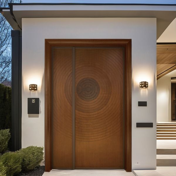 Custom Aluminum Modern Pivot Door Double Single Main Entrance Gate Door