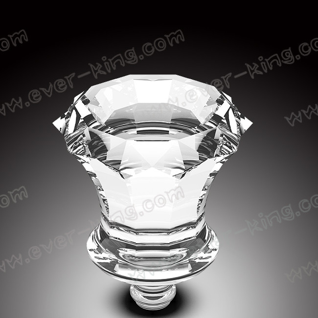 Теплостойкая ясная бутылка стекла рома 750ML с крышкой диаманта