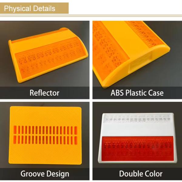 Reflective Road Stud Markers Cat Eyes ABS Plastic Road Reflectors