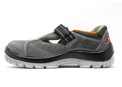 Summer Steel Toe Double Density Steel Toe Work Shoes , PU Outsole Steel Toe Cap Sandals