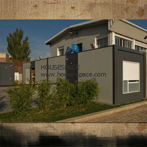 Casa modular moderna do recipiente do escritório com o painel isolado estrutural