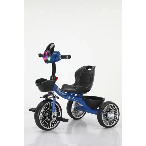 Светодиодный свет и музыка Детская тройка Педальный велосипед для детей 3-8 лет