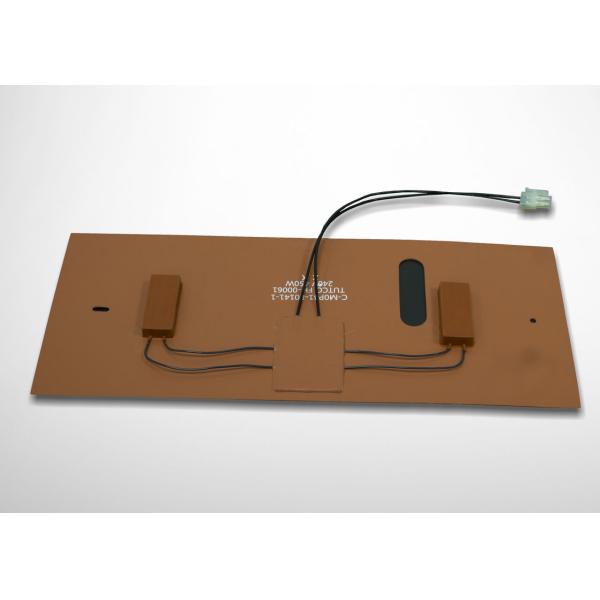 Customized Shapes Silicone Heating Pad , Silicone Pad Heater With Thermostat
