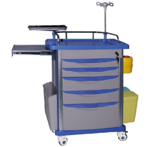 Medical Trolley Cart  Medical Supply  emergency cart ABS emergency trolley  emergency crash cart