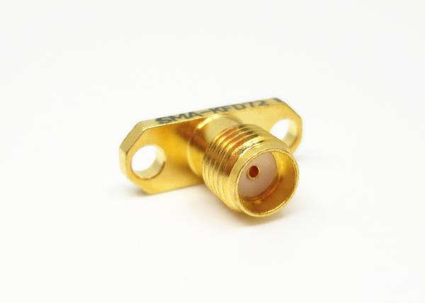 2 Holes Flange Mount SMA 50Ohm RF Female Connector