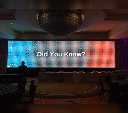 Small Pitch P1.579mm Indoor LED Display Screen HD 480x480mm For Meeting Room