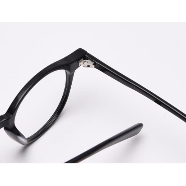 Male Acetate Frame Glasses Black SGS Spectacle Fashionable Optical Glasses