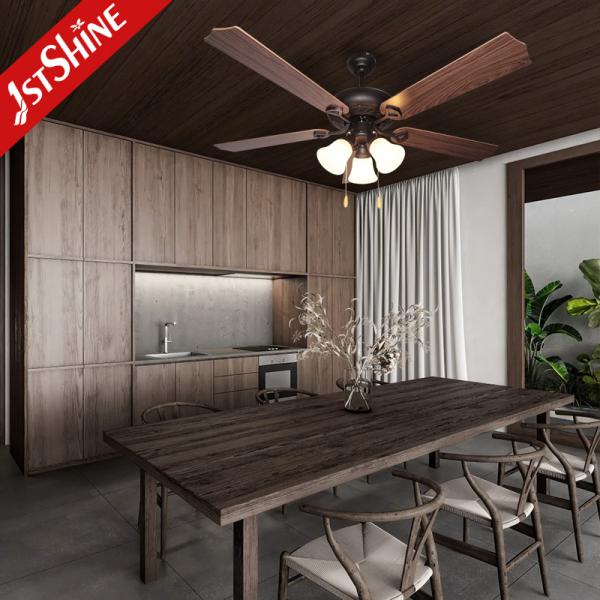 52 polegadas 60w ventilador de teto silencioso 220v 5 lâminas para sala de estar restaurante