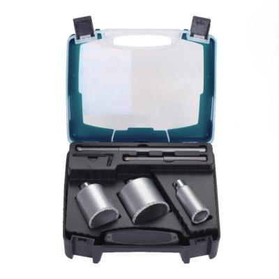 5PCs Tungsten Carbide Gritted Hole Saw Set Metal For Tile Concrete