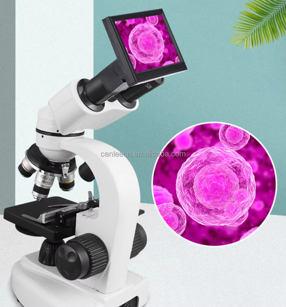 Factory Price 64X-640X Magnification Microscope Student Education Compound Biological Optical Binocular Microscope