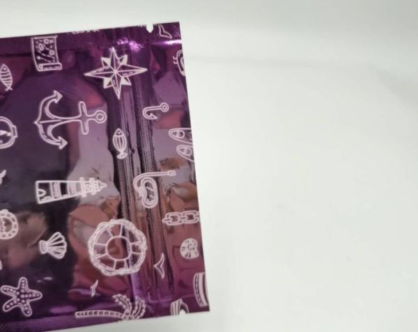 Clear Front Herbal Incense Packaging Purple Ccolor For Pills / Capules / Tablets