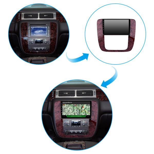 Navegação do carro de Android de 9 polegadas para o carro de Apple do núcleo de GMC Chevrolet Buick Hummer 4