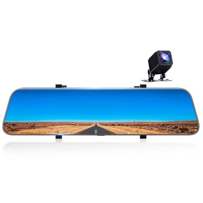 Black 12 Inch 2K 1440P Car DVR Camera Mirror Android HD Rear View