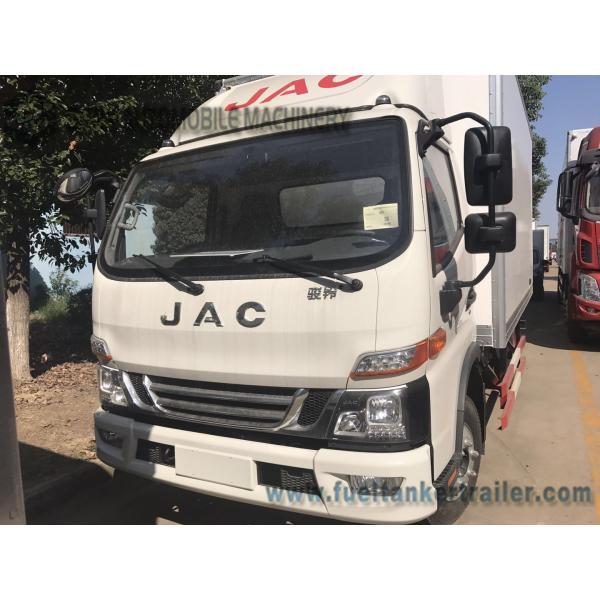 1-4 Ton JAC 4x2 Light Refrigerator Van Truck / Dry Box Van Cargo Truck 3308 Mm Wheel Base