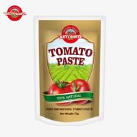 Boa Qualidade Personalizada Duplo Concentrado Flat And Standup Saquete Orgânico Pasta de Tomate 70g