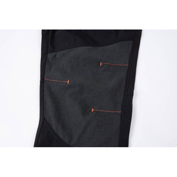 Men'S Outdoor Work Pants Elastic Waist Side Button Track Pants Contrast Stripe