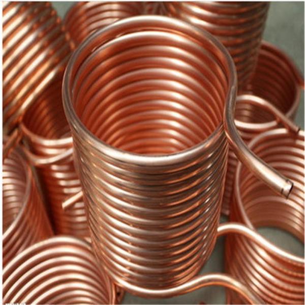 ASTM C12200 Bright Copper Tube Pipe Coil 150mm For Refrigeration Equipment