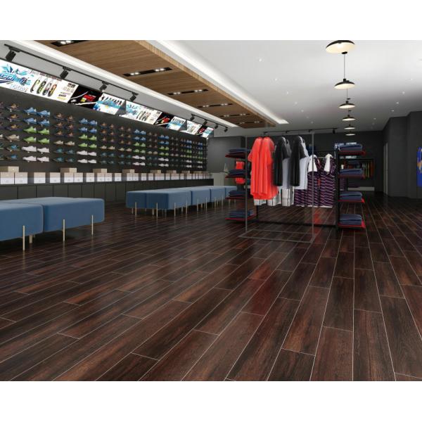 Khaki Wooden Porcelain Tiles 15x90cm Matt Surface for Floor Wall