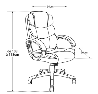 Modern 17kgs Office Staff Chair With Fabric Cushion Seat Back