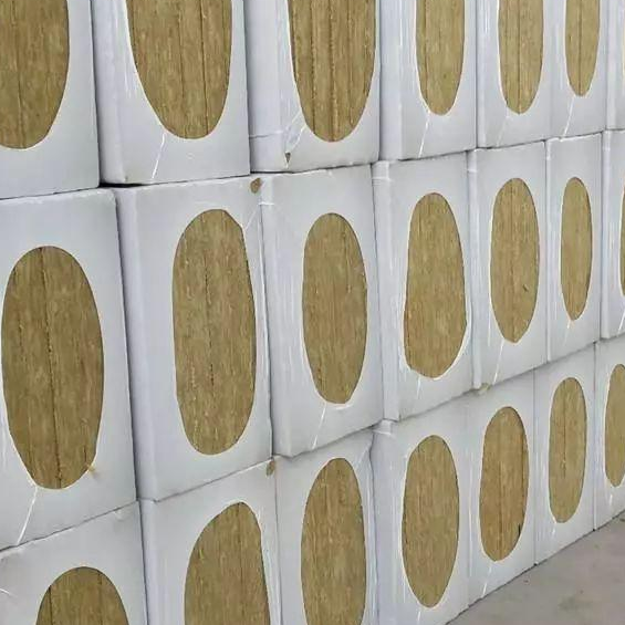 Rigid Rock Wool Boards Fireproof Protecting Pipes / Cables