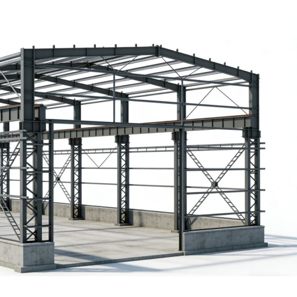 Industrial Commercial Steel Structure Shed Workshop Windproof OEM
