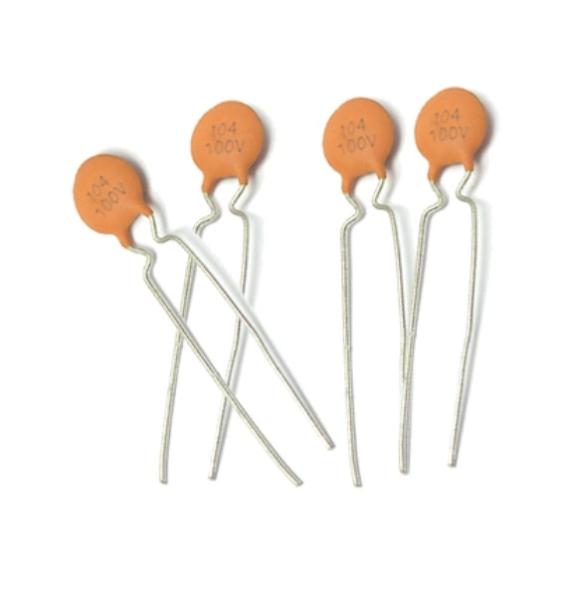 Low Frequency Radial Ceramic Disc Capacitor 100nF 100V P2.54mm
