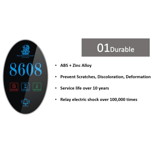 DND переключатель стеклянный панель дверь колокол гостиничный дверной замок аксессуары