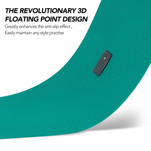 OEM Upgraded Sport Yoga Mat  , Extra Thick 10mm TPE , Green Color