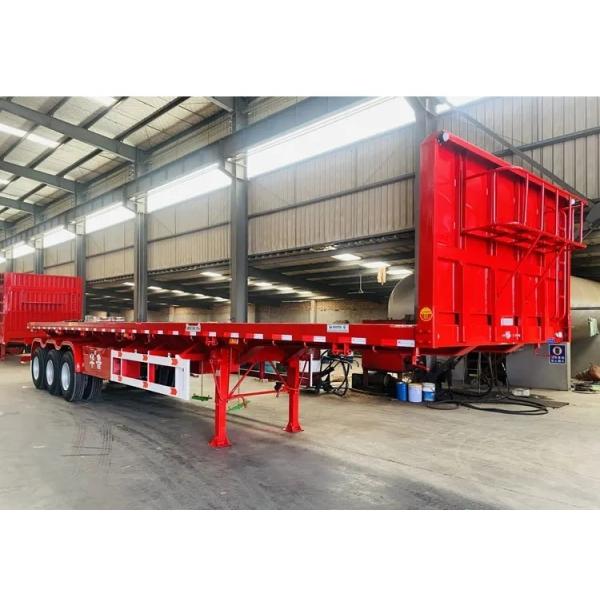3 Axle 20FT 40 FT Trailer Chassis Flat Bed Flatbed Trailer for Long Distance Transport