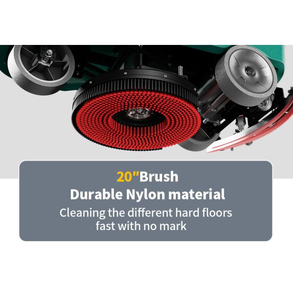 90L Riding Scrubber Machine Electric Tile Cordless Floor Sweeper