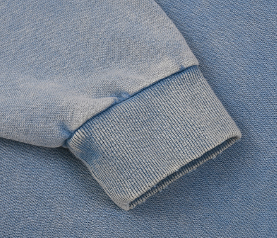 Men’s Wax-Dyed Cropped Hoodie 340G Oversized Streetwear Distressed Sweatshirt