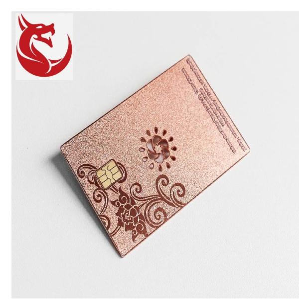 New design brushed gold popular creative metal cards