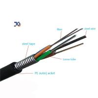 Frais généraux de force de fil d'acier et canaliser le 24/48/96 câble optique unimodal de fibre de C GYTS/GYTA
