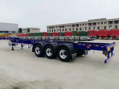Heavy Duty Skeleton Flatbed Hauling Trailer With Mechanical Suspension And ABS Brake