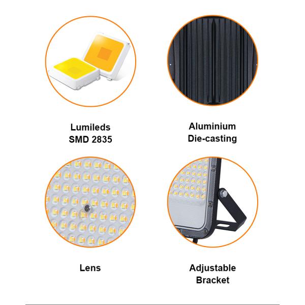 150W Ultra-Slim LED Flood Light - Alto brillo, construcción de aluminio duradero, uso versátil - Precio con descuento para iluminación exterior superior