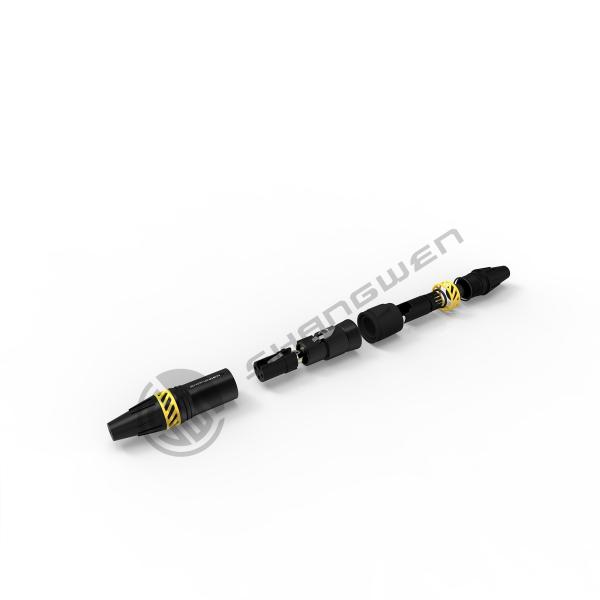 16A Conector XLR de fio 3 pines Ip65 resistente à água