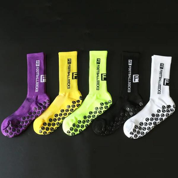 Regular Size Anti-Slip Crew Sports Socks Thicken Cotton Football Socks For Summer